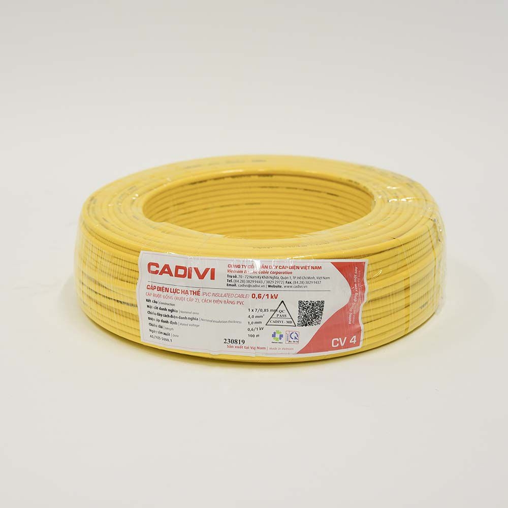 Dây điện Cadivi CV 6.0 - 0,6/1kV